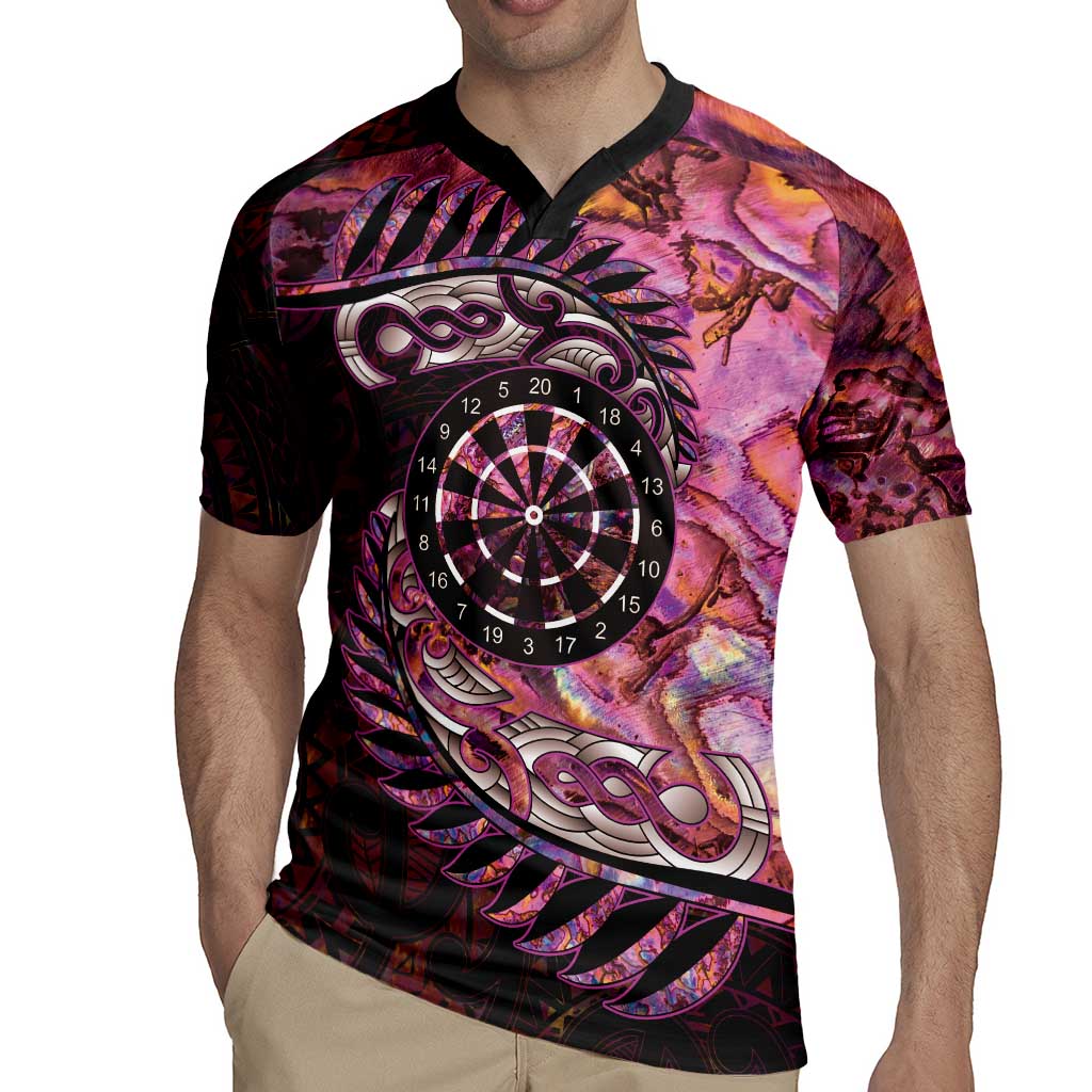 New Zealand Darts Personalised Rugby Jersey Aotearoa Silver Fern Pink Papua Shell Spirit LT9 - Polynesian Pride