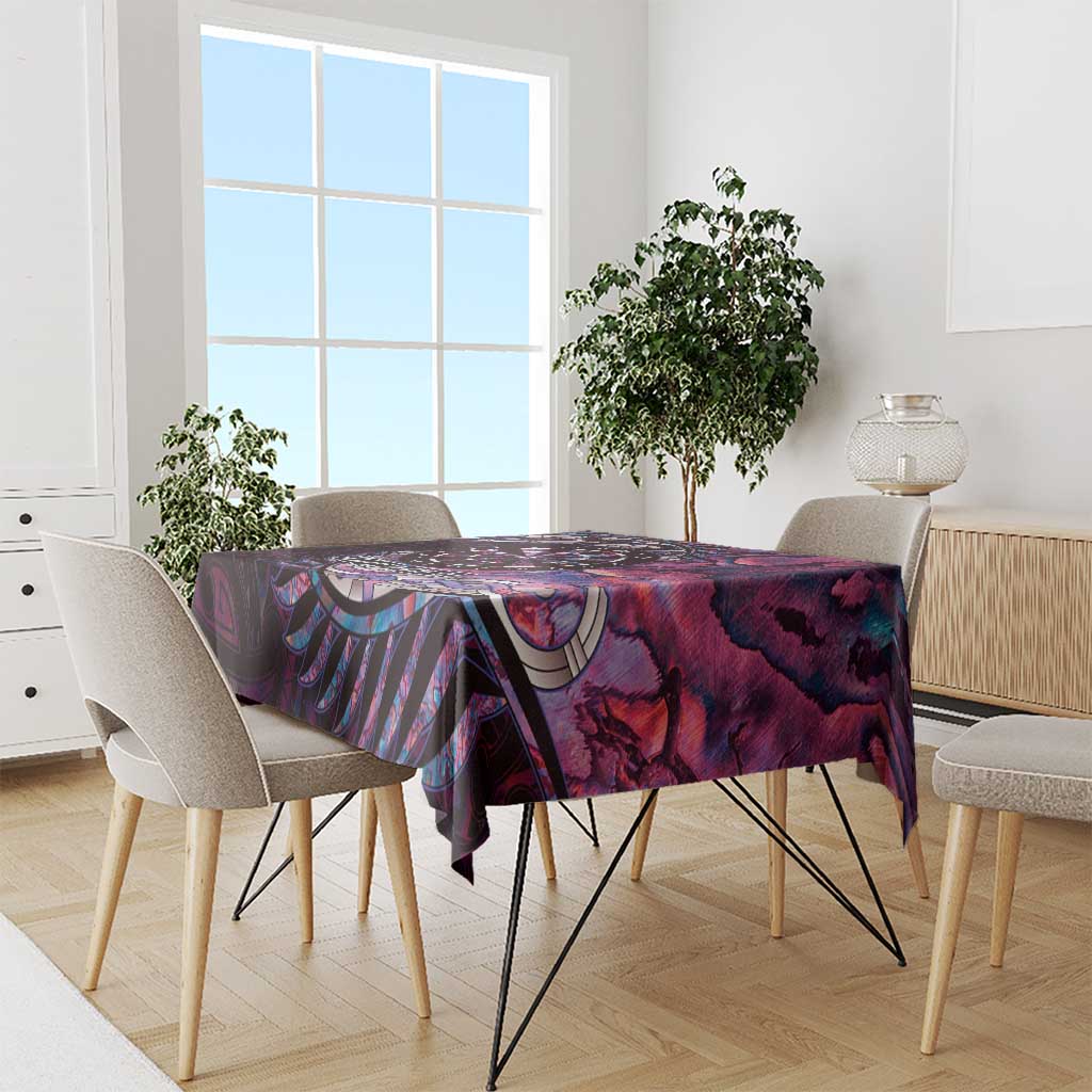 New Zealand Darts Personalised Tablecloth Aotearoa Silver Fern Pink Papua Shell Spirit LT9 - Polynesian Pride