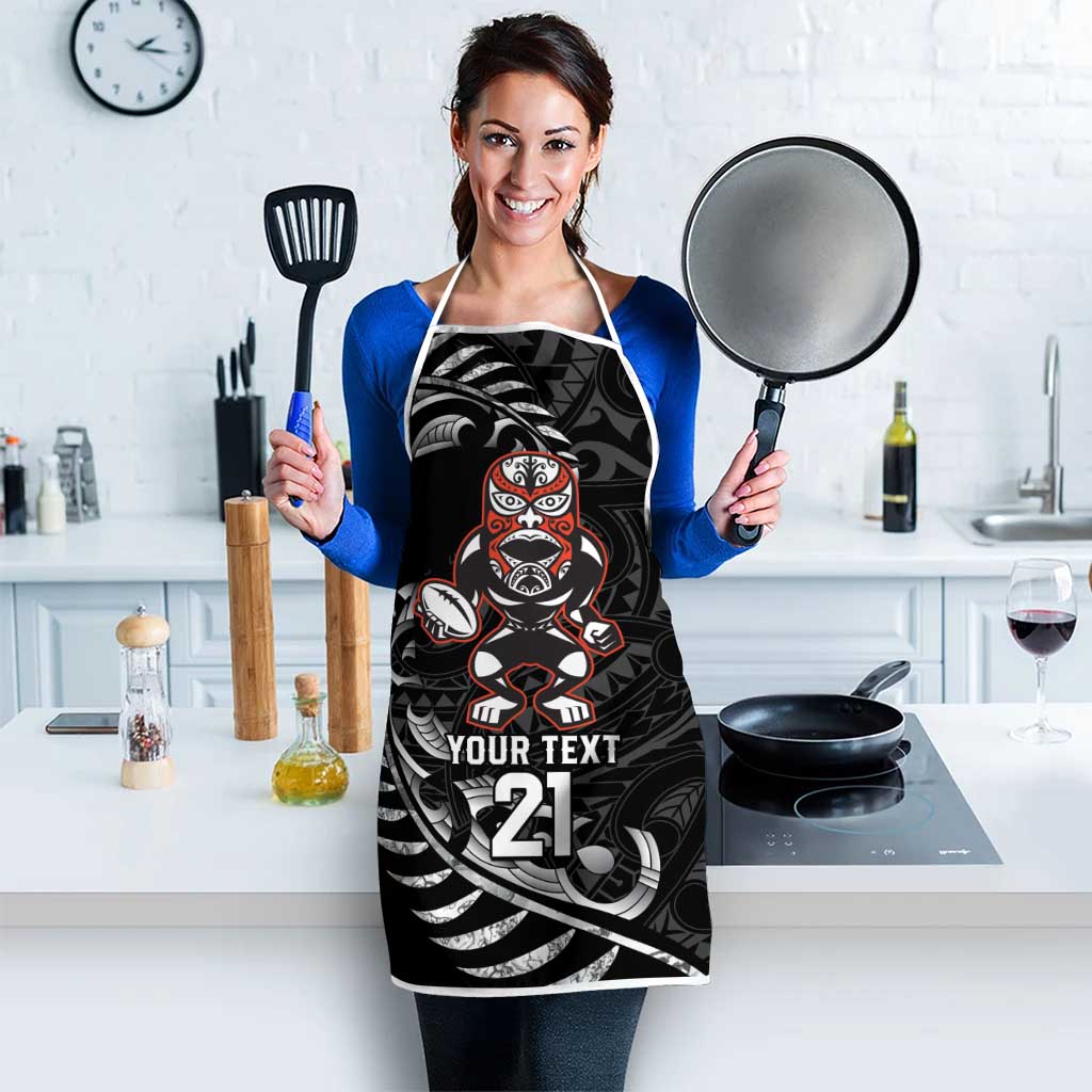 New Zealand Indigenous-Maori Rugby Custom Apron - Polynesian Pride