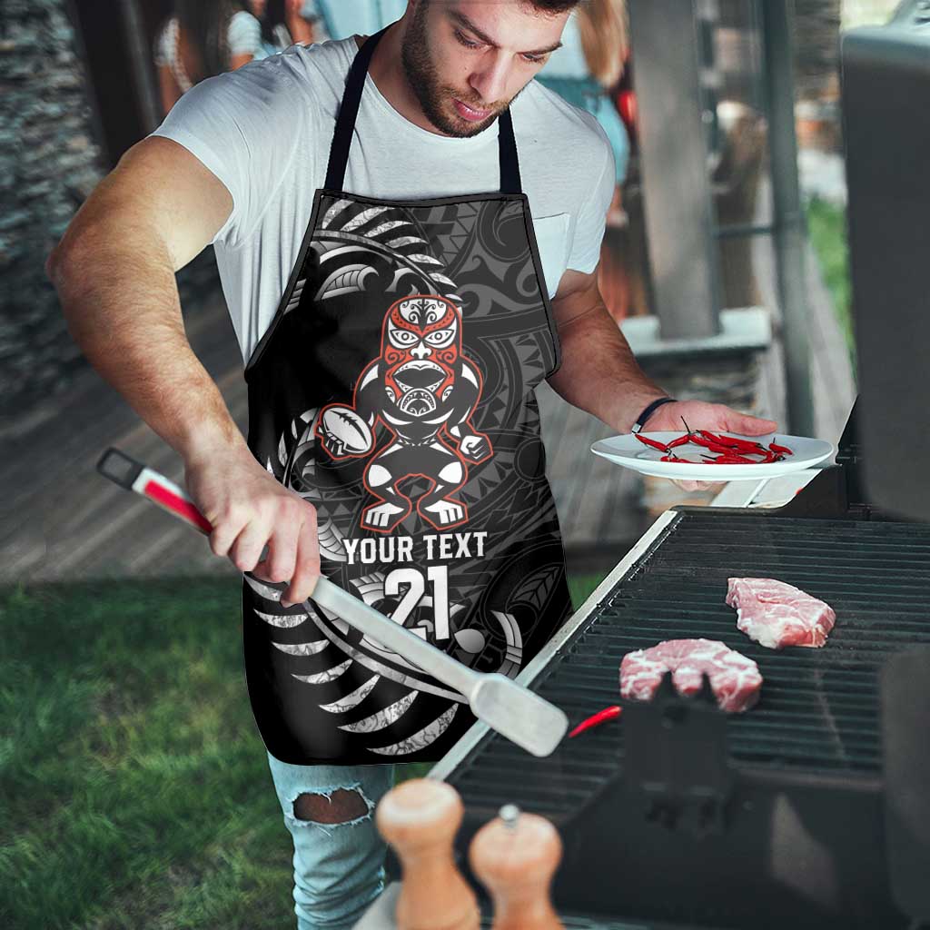 New Zealand Indigenous-Maori Rugby Custom Apron - Polynesian Pride