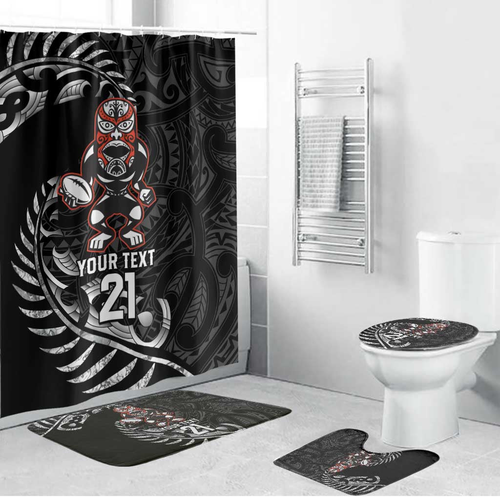 New Zealand Indigenous-Maori Rugby Custom Bathroom Set - Polynesian Pride