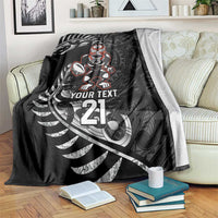 New Zealand Indigenous-Maori Rugby Custom Blanket