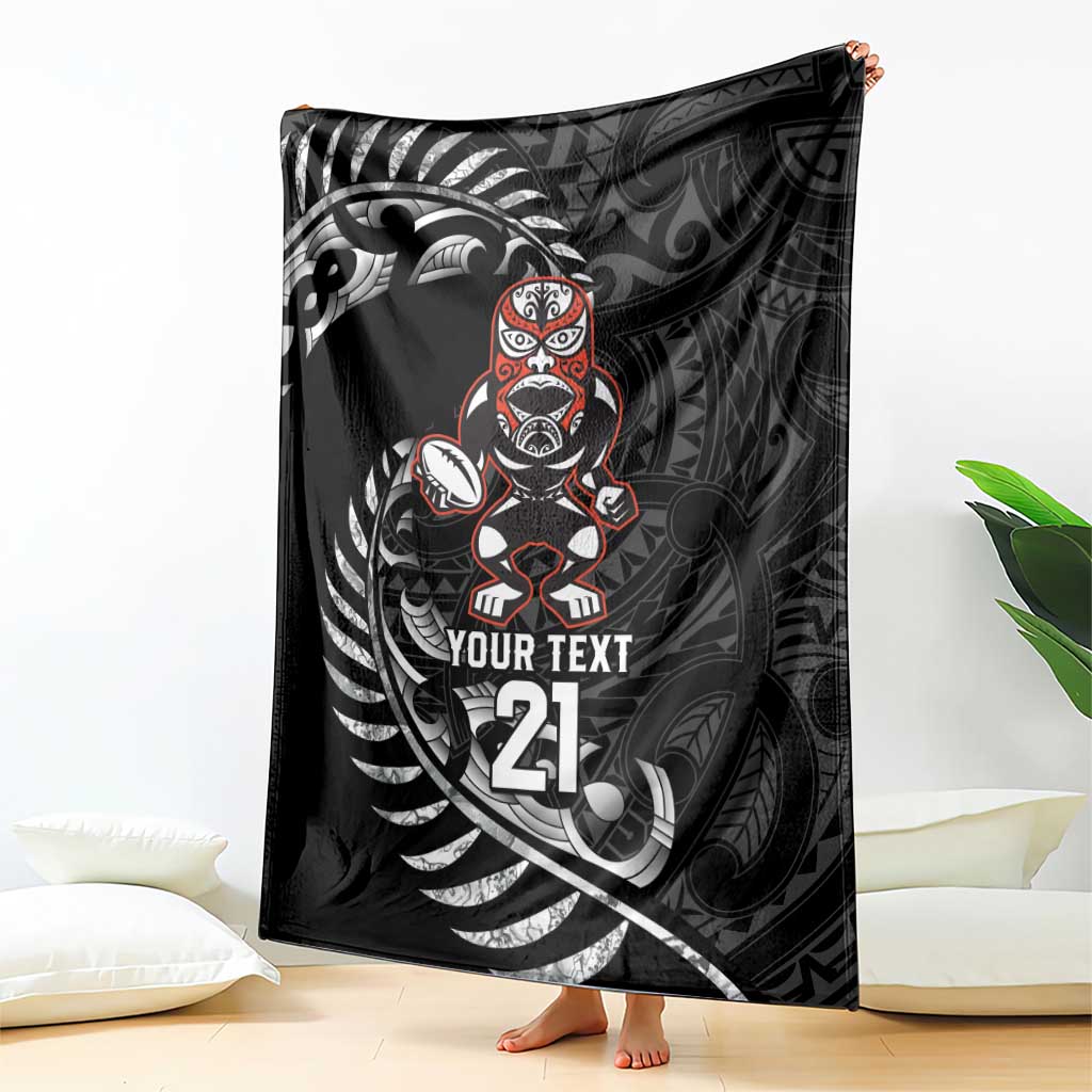 New Zealand Indigenous-Maori Rugby Custom Blanket