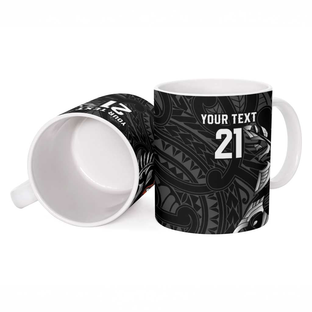 New Zealand Indigenous-Maori Rugby Custom Ceramic Mug - Polynesian Pride