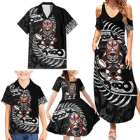 New Zealand Indigenous-Maori Rugby Custom Family Matching Summer Maxi Dress and Hawaiian Shirt LT9 - Polynesian Pride