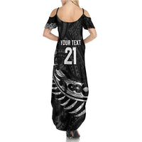 New Zealand Indigenous-Maori Rugby Custom Family Matching Summer Maxi Dress and Hawaiian Shirt LT9 - Polynesian Pride