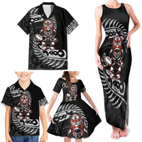 New Zealand Indigenous-Maori Rugby Custom Family Matching Tank Maxi Dress and Hawaiian Shirt LT9 - Polynesian Pride
