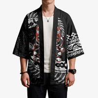 New Zealand Indigenous-Maori Rugby Custom Kimono - Polynesian Pride