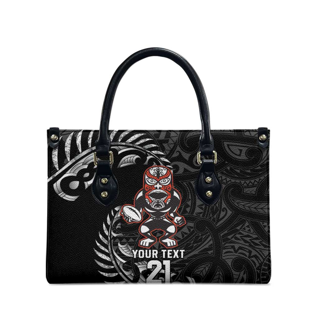 New Zealand Indigenous-Maori Rugby Custom Leather Bag - Polynesian Pride