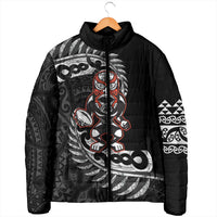New Zealand Indigenous-Maori Rugby Custom Padded Jacket - Polynesian Pride
