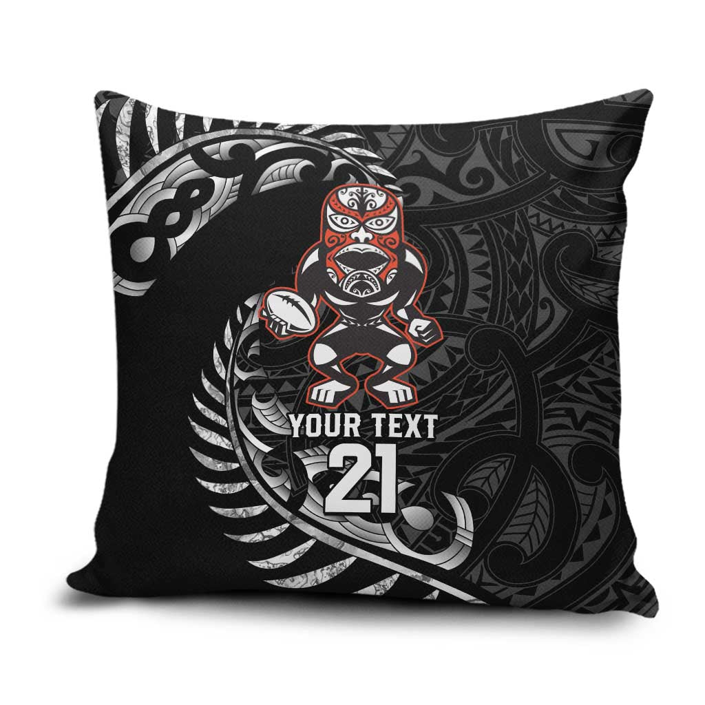 New Zealand Indigenous-Maori Rugby Custom Pillow Cover - Polynesian Pride