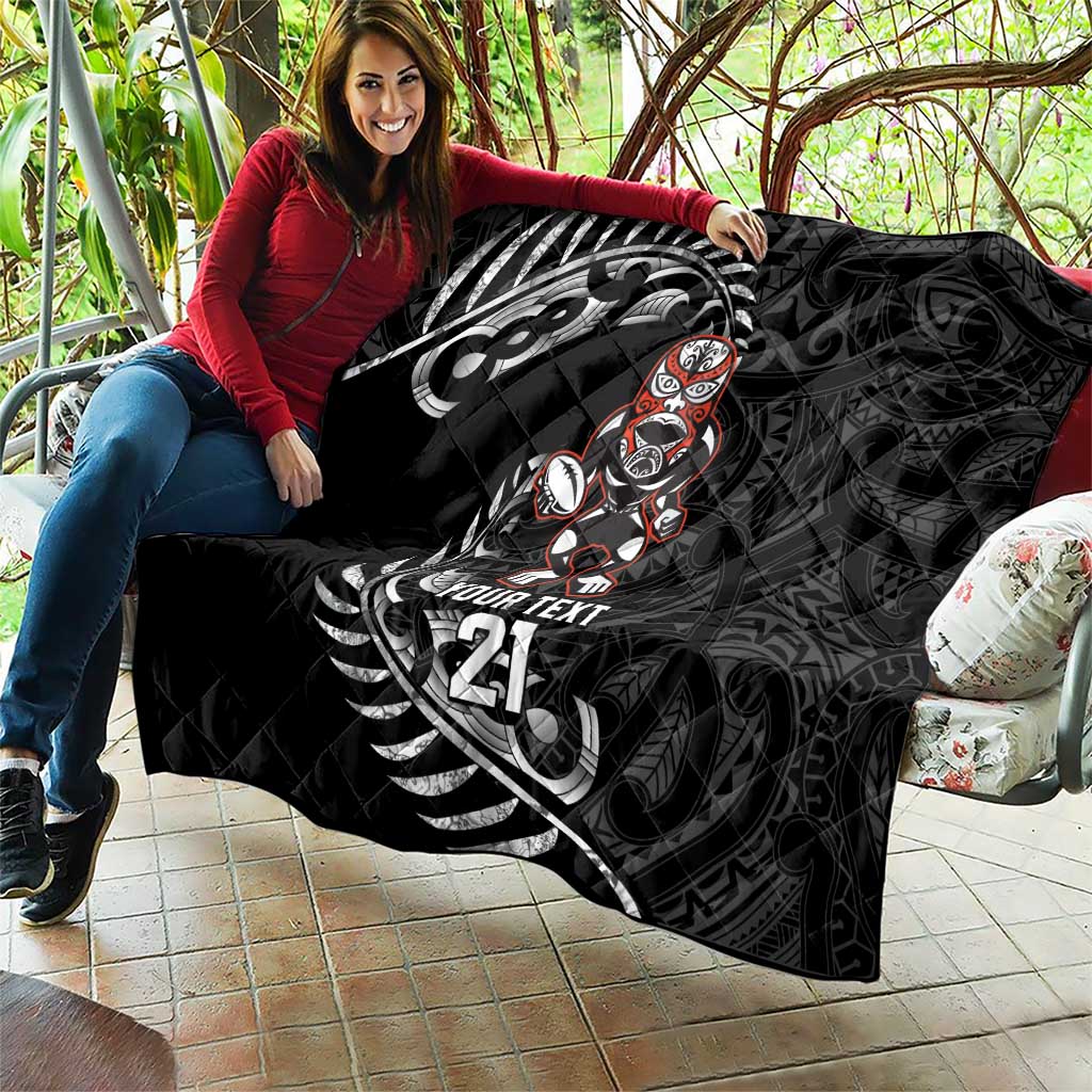 New Zealand Indigenous-Maori Rugby Custom Quilt