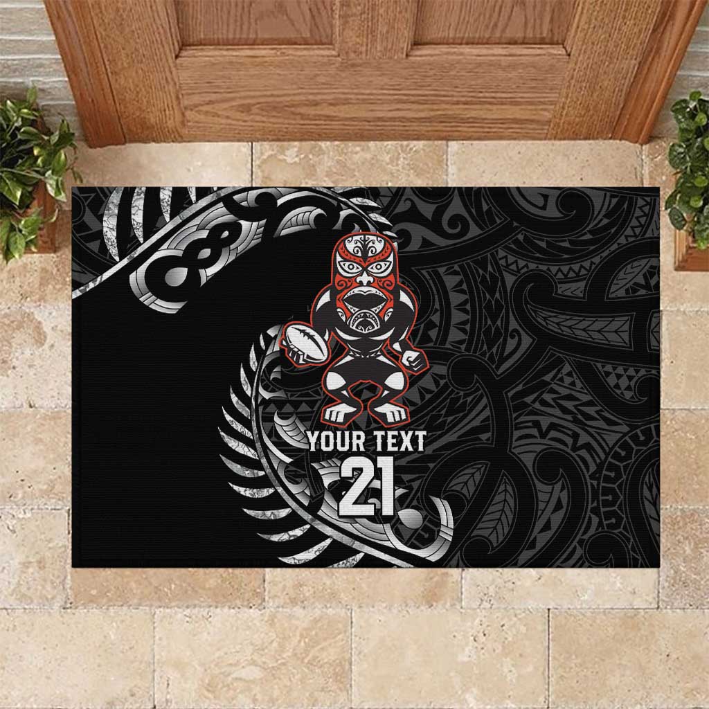 New Zealand Indigenous-Maori Rugby Custom Rubber Doormat