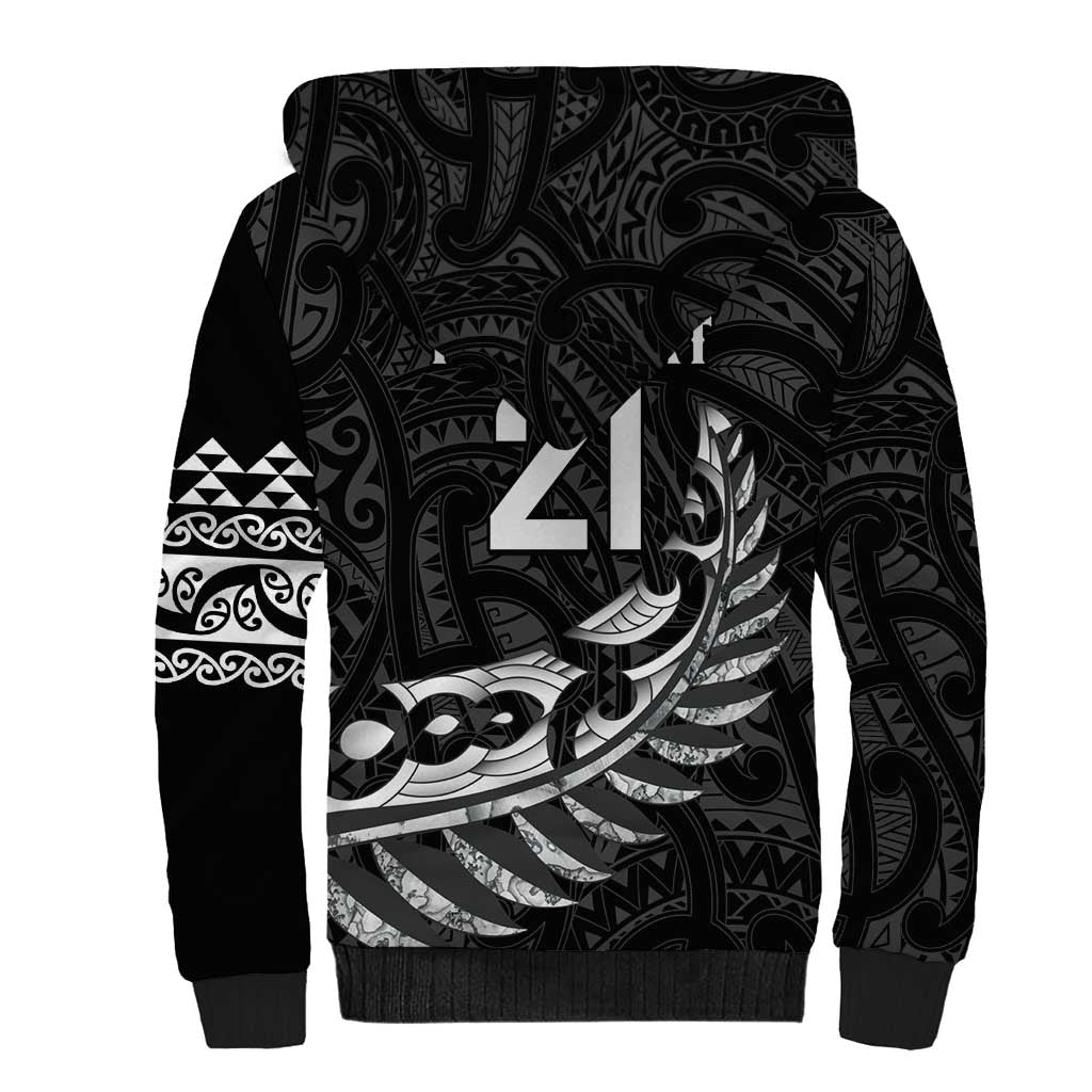 New Zealand Indigenous-Maori Rugby Custom Sherpa Hoodie