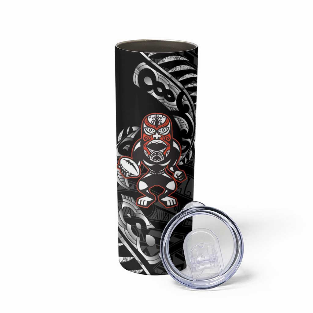 New Zealand Indigenous-Maori Rugby Custom Skinny Tumbler LT9 - Polynesian Pride