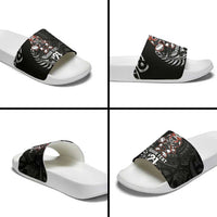 New Zealand Indigenous-Maori Rugby Custom Slide Sandals LT9 - Polynesian Pride