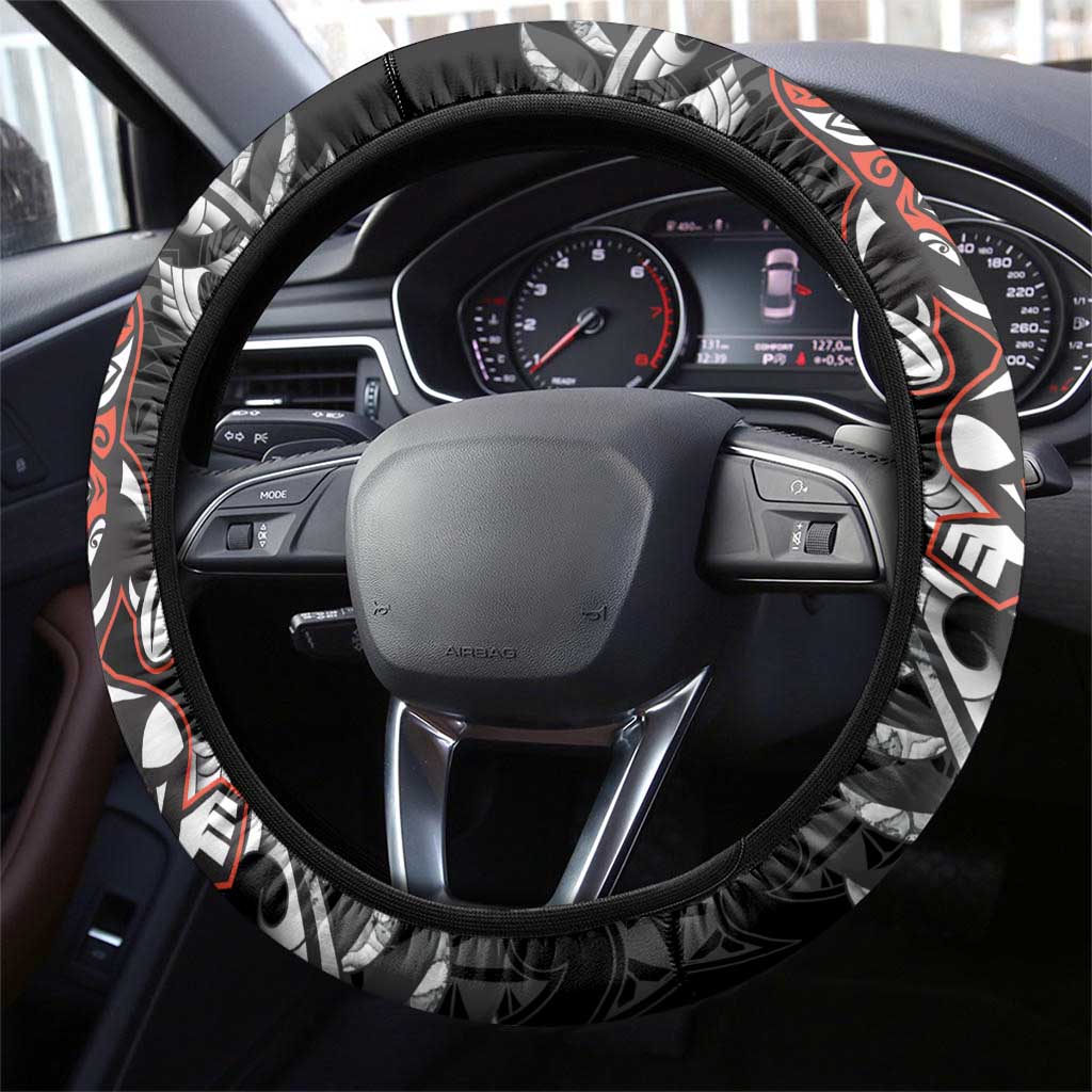 New Zealand Indigenous-Maori Rugby Steering Wheel Cover