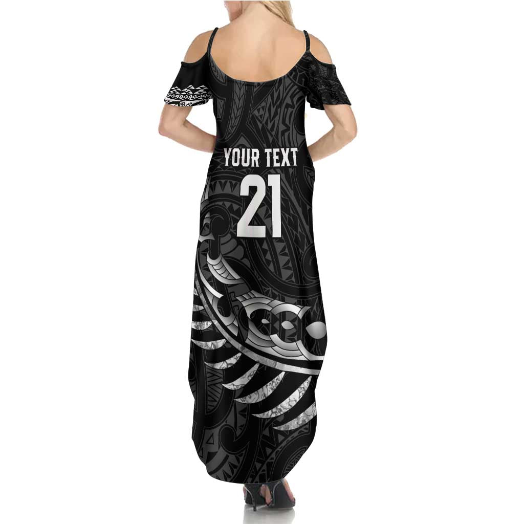 New Zealand Indigenous-Maori Rugby Custom Summer Maxi Dress