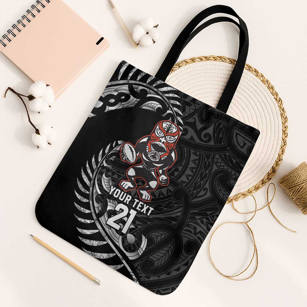 New Zealand Indigenous-Maori Rugby Custom Tote Bag - Polynesian Pride