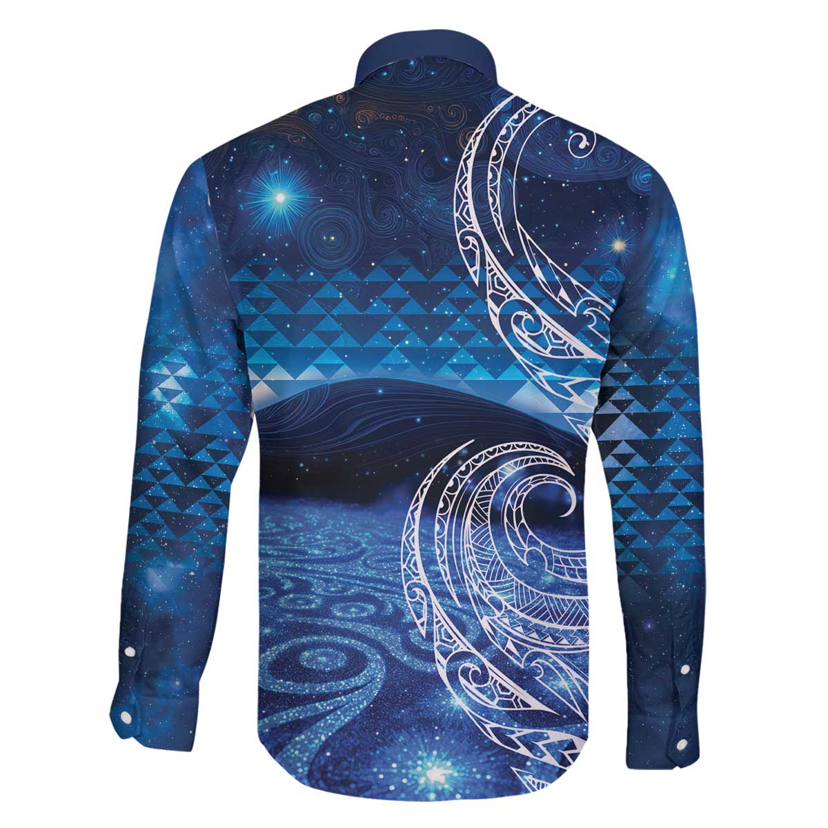 New Zealand Matariki Family Matching Off The Shoulder Long Sleeve Dress and Hawaiian Shirt Taniko Aramoana With Koru Galaxy Sky Night