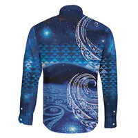 New Zealand Matariki Family Matching Short Sleeve Bodycon Dress and Hawaiian Shirt Taniko Aramoana With Koru Galaxy Sky Night LT9 - Polynesian Pride