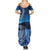 New Zealand Matariki Family Matching Summer Maxi Dress and Hawaiian Shirt Taniko Aramoana With Koru Galaxy Sky Night