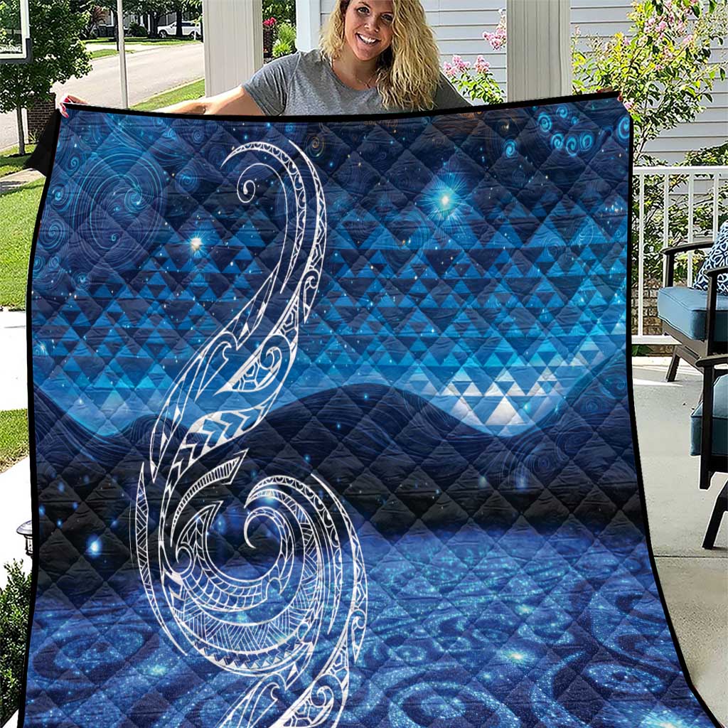 New Zealand Matariki Quilt Taniko Aramoana With Koru Galaxy Sky Night