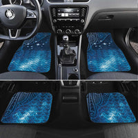 New Zealand Matariki Car Mats Taniko Aramoana With Maori Galaxy Sky Night LT9 Set 4pcs Galaxy - Polynesian Pride