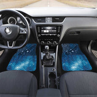 New Zealand Matariki Car Mats Taniko Aramoana With Maori Galaxy Sky Night LT9 Set 2pcs - Front Galaxy - Polynesian Pride