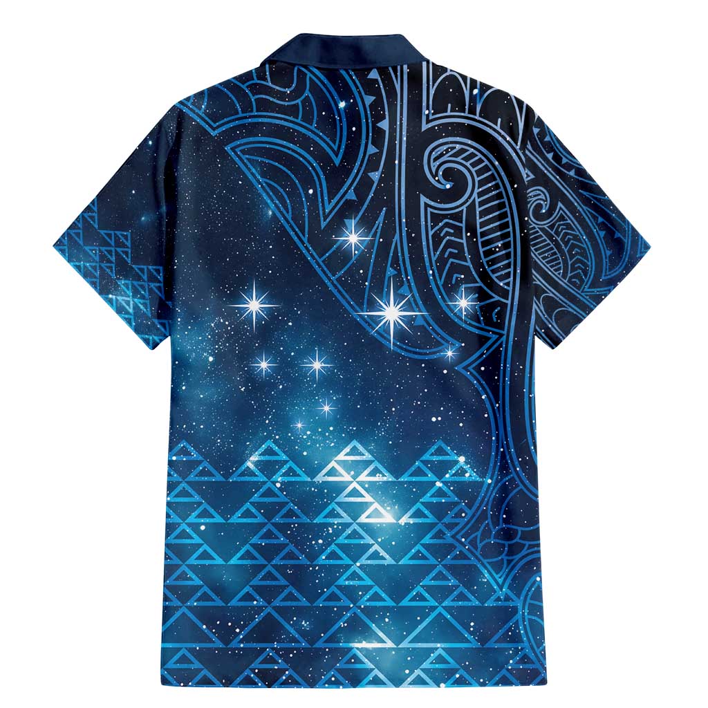 New Zealand Matariki Family Matching Mermaid Dress and Hawaiian Shirt Taniko Aramoana With Maori Galaxy Sky Night LT9 - Polynesian Pride