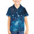 New Zealand Matariki Family Matching Off The Shoulder Long Sleeve Dress and Hawaiian Shirt Taniko Aramoana With Maori Galaxy Sky Night