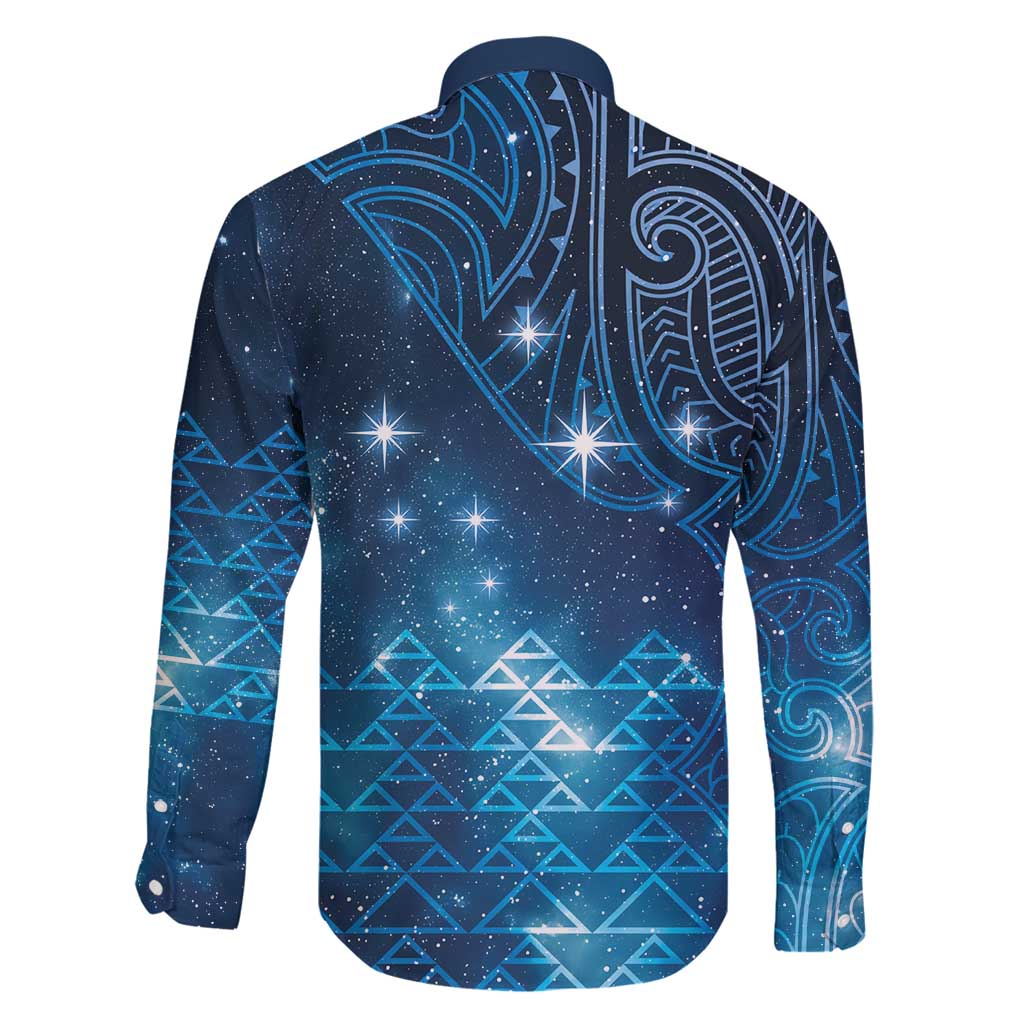 New Zealand Matariki Family Matching Off Shoulder Short Dress and Hawaiian Shirt Taniko Aramoana With Maori Galaxy Sky Night