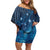 New Zealand Matariki Family Matching Off Shoulder Short Dress and Hawaiian Shirt Taniko Aramoana With Maori Galaxy Sky Night
