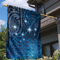 New Zealand Matariki Garden Flag Taniko Aramoana With Maori Galaxy Sky Night LT9 - Polynesian Pride