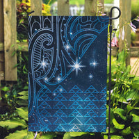 New Zealand Matariki Garden Flag Taniko Aramoana With Maori Galaxy Sky Night LT9 Garden Flag Galaxy - Polynesian Pride