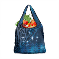 New Zealand Matariki Grocery Bag Taniko Aramoana With Maori Galaxy Sky Night LT9 1-pack One Size Galaxy - Polynesian Pride