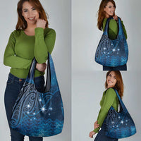 New Zealand Matariki Grocery Bag Taniko Aramoana With Maori Galaxy Sky Night LT9 - Polynesian Pride