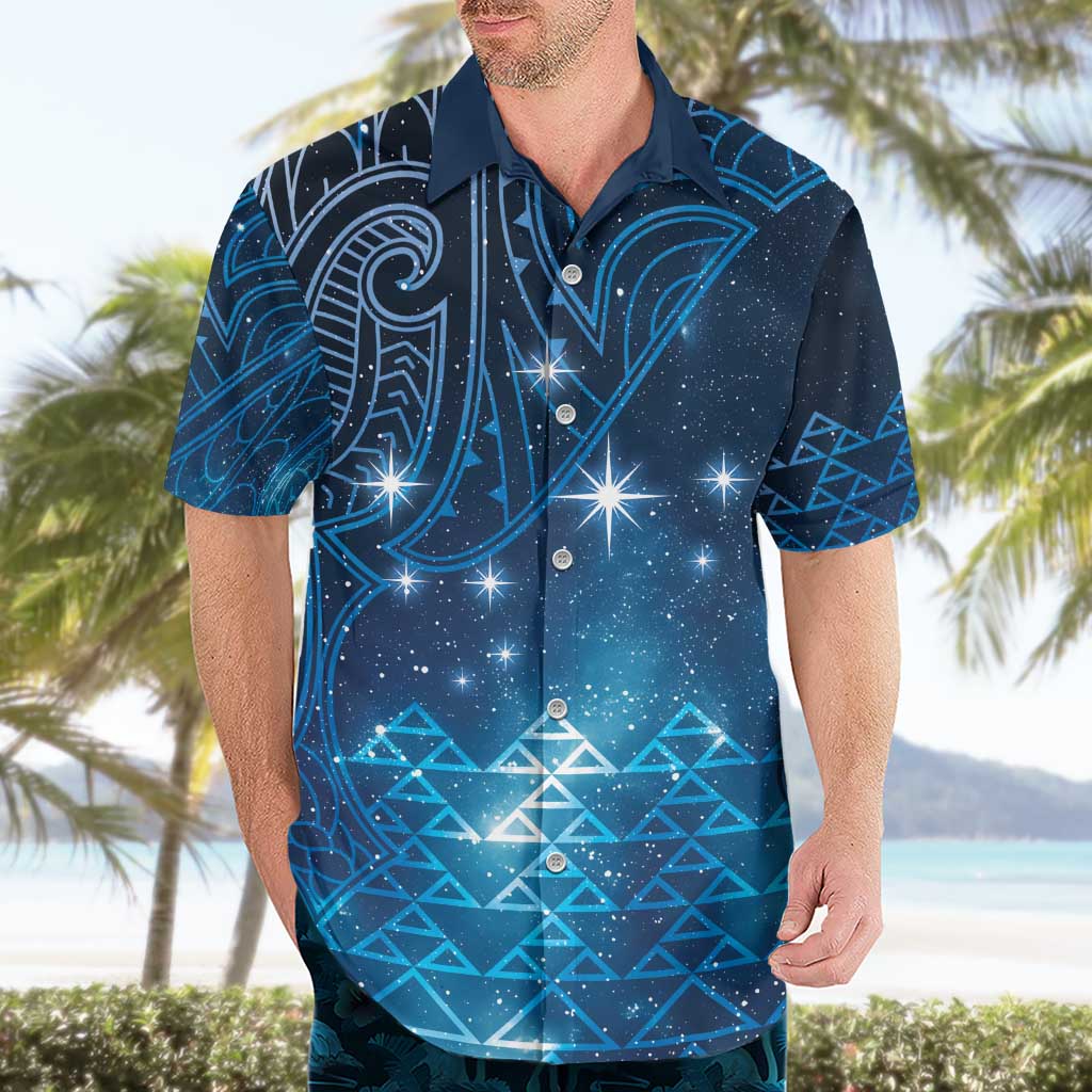 New Zealand Matariki Hawaiian Shirt Taniko Aramoana With Maori Galaxy Sky Night LT9 - Polynesian Pride