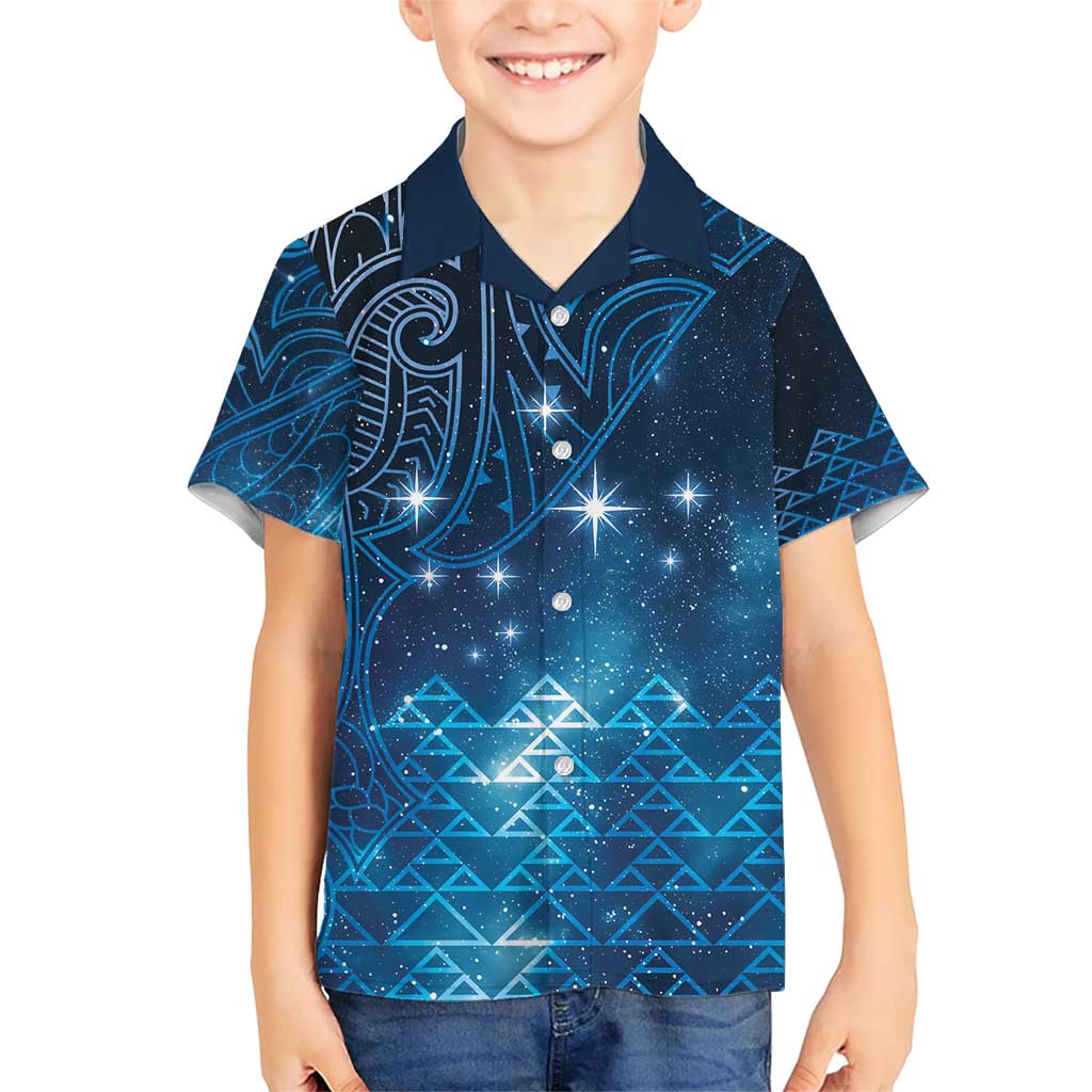 New Zealand Matariki Hawaiian Shirt Taniko Aramoana With Maori Galaxy Sky Night LT9 - Polynesian Pride