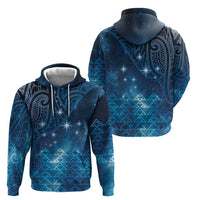 New Zealand Matariki Hoodie Taniko Aramoana With Maori Galaxy Sky Night LT9 - Polynesian Pride