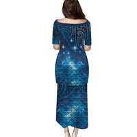 New Zealand Matariki Puletasi Taniko Aramoana With Maori Galaxy Sky Night LT9 - Polynesian Pride