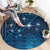 New Zealand Matariki Round Carpet Taniko Aramoana With Maori Galaxy Sky Night