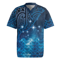 New Zealand Matariki Rugby Jersey Taniko Aramoana With Maori Galaxy Sky Night LT9 Galaxy - Polynesian Pride