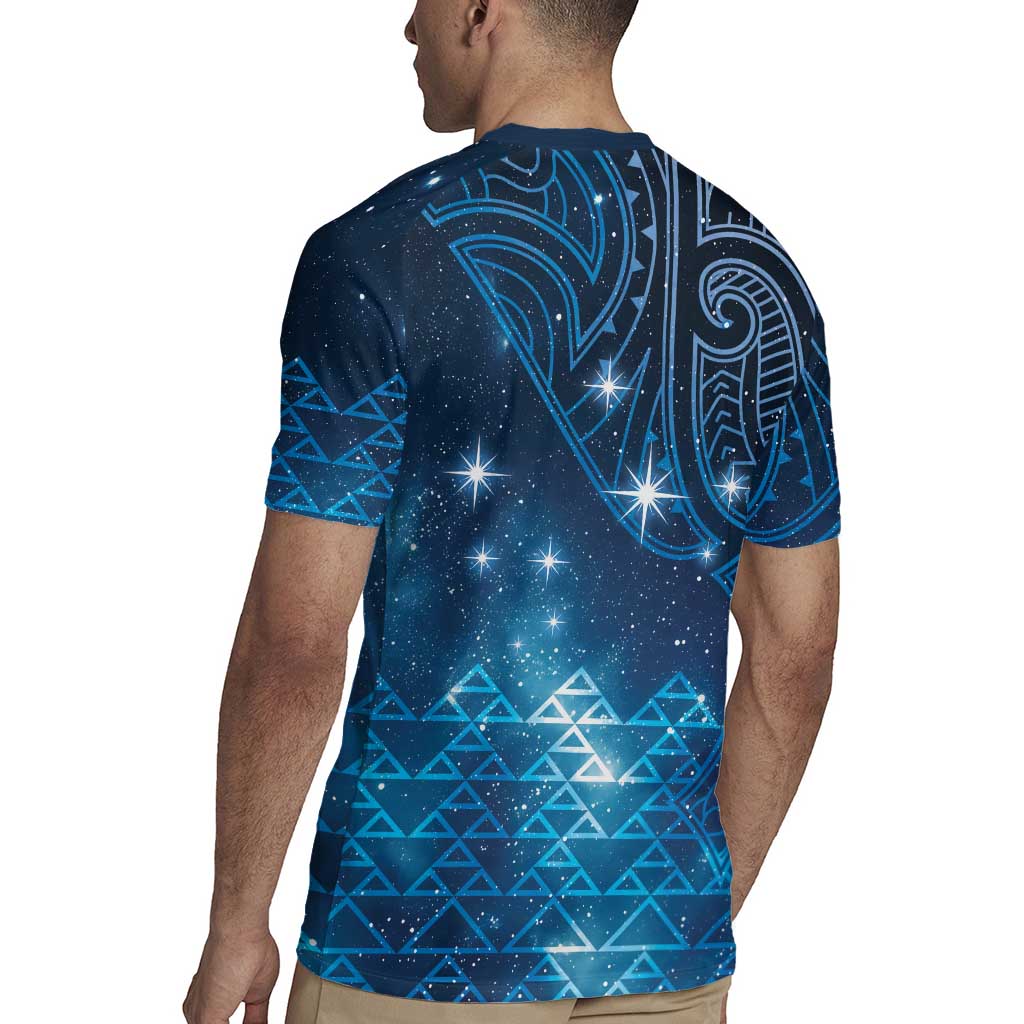 New Zealand Matariki Rugby Jersey Taniko Aramoana With Maori Galaxy Sky Night LT9 - Polynesian Pride