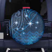 New Zealand Matariki Spare Tire Cover Taniko Aramoana With Maori Galaxy Sky Night LT9 No hole Galaxy - Polynesian Pride