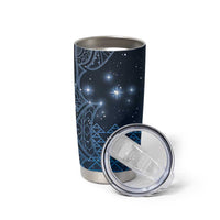 New Zealand Matariki Tumbler Cup Taniko Aramoana With Maori Galaxy Sky Night LT9 - Polynesian Pride