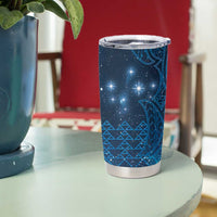 New Zealand Matariki Tumbler Cup Taniko Aramoana With Maori Galaxy Sky Night LT9 - Polynesian Pride