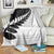 New Zealand Silver Fern Niho Taniwha Blanket