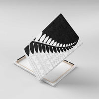 New Zealand Silver Fern Niho Taniwha Canvas Wall Art