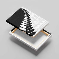 New Zealand Silver Fern Niho Taniwha Canvas Wall Art